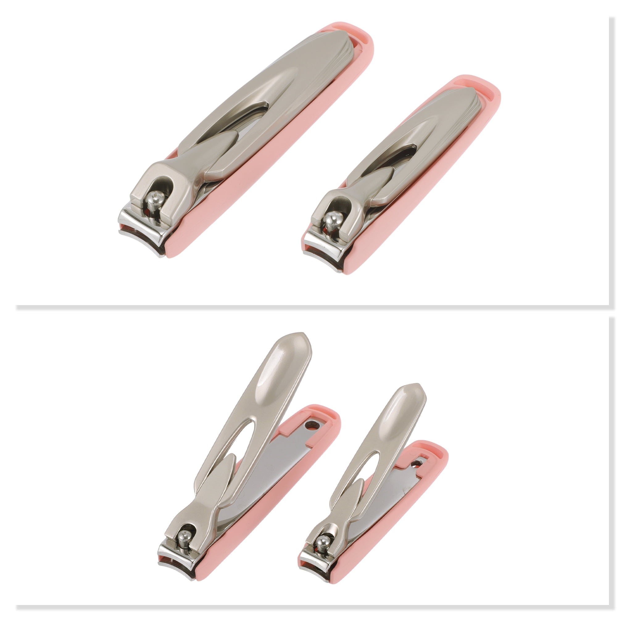 Unique Bargains Splash-proof Nail Clippers 1 Set Pink