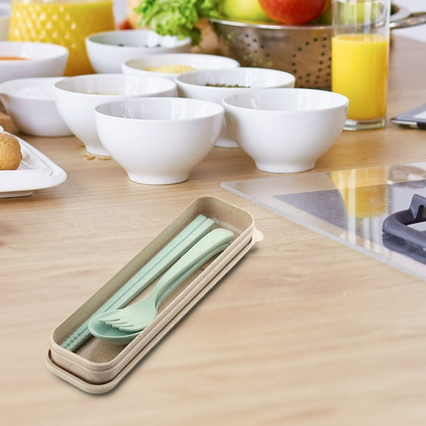 MENAGERE,G--Boîte de vaisselle Portable à couvercle rabattable, étui à