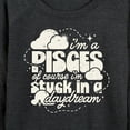 thumbnail image 3 of Instant Message - I'm A Pisces Daydream - Women's Lightweight French Terry Long Sleeve Shirt, 3 of 6