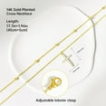 thumbnail image 4 of SKQIT Layered Cross Necklace for Women,14K Gold Plated Plated Choker Necklaces for Women Stack Simple Cross Pendant Necklaces Jewelry for Women Trendy, 4 of 6