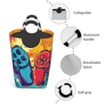 thumbnail image 4 of Bingfone Gaming Laundry Hamper,Large Canvas Fabric Lightweight Storage Basket Toy Organizer Dirty Clothes Collapsible, 4 of 6