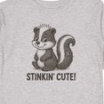 thumbnail image 4 of Inktastic Adorable Skunk 'stinkin' Cute' Graphic Boys or Girls Long Sleeve Toddler T-Shirt, 4 of 5