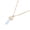 White Golden, variant on Joernso Pendant Necklace Faux Crystal Stone Decorative Metal Women Chain Necklace Jewelry Accessories