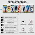 thumbnail image 4 of Vintage Texas Ave Wall Decor Street Signs Metal Tin Signs for Bedroom Kitchen Garden Wall Pub Club Coffee Hanging 16 x 4 Inches, 4 of 5