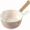 thumbnail image 1 of LOVEVERCAROTE 8" Ceramic Frying Pan Skillet  Non Stick Frying Pan Chef' s Pan  Healthy & PFOAPFAS Free  Induction-Compatible  Taupe, 1 of 7