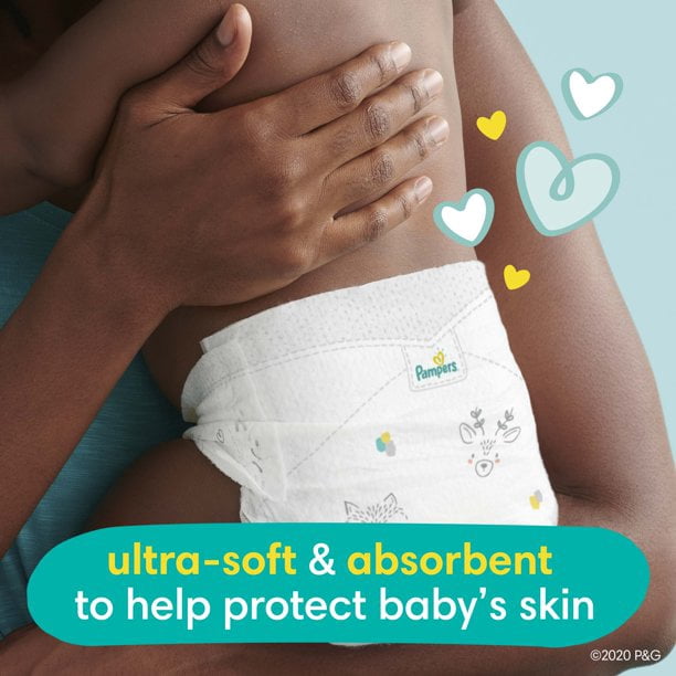 Pampers Swaddlers Newborn Diapers, Soft and Absorbent, Size 1, 168 Ct