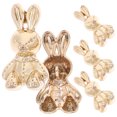 thumbnail image 2 of 5Pcs Rabbit Shape Buttons Alloy Clothes Buttons Adorable Clothing Buttons Vintage Bunny Buttons, 2 of 8