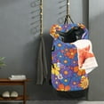 thumbnail image 5 of RMDQTR Durable Large Laundry Backpack with Drawstring Closure Ideal for Laundry Trips,Travel&Camping Realistic Floral Pattern, 5 of 7