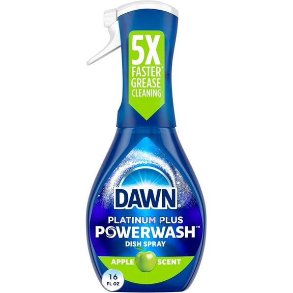 Platinum Powerwash Dish Spray, Dish Soap, Apple Scent, 16oz