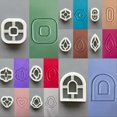 thumbnail image 2 of 10 Pcs Boho Polymer Clay Cutters,Geometric Clay Tools, 2 of 5