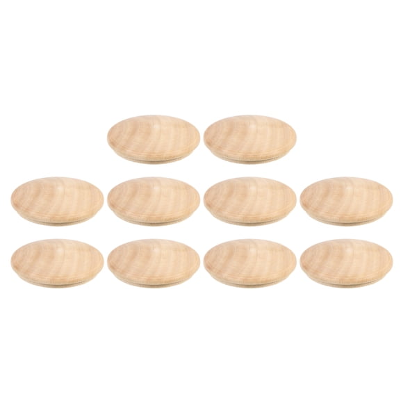 Unique Bargains Wood Hole Plugs, 10 Pack 50x45mm Wood Button Top Plugs Screw Hole Plugs