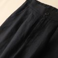 thumbnail image 4 of Sngxgn Womens Casual Loose Pants Comfy Cropped Work Pants with Pockets Elastic High Waist Pants(Black,L), 4 of 6