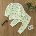thumbnail image 2 of Gerichy Toddler Baby Boy Clothes Fall Winter Outfit, Toddler Boys Girls Long Sleeve Cartoon Prints Tops T Shirt Pullover Pants Outfits, 2 of 7