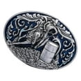 thumbnail image 3 of facefd Men's Classic Retro Style Barrel Racing Cowboy Western Belt Buckle Accessory, 3 of 8