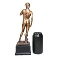 thumbnail image 5 of Ebros Renaissance Michelangelo Nude King David Bronze Electroplated Resin Statue, 5 of 6