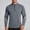#068-Gray, variant on Mens Workout Training Jacket, Solid Color Long Sleeve with Stand Collar and Zipper Front, Stretch Fabric for Outdoor Casual Sports Activities