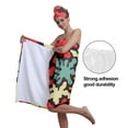 thumbnail image 4 of Colevkie Women 2 Pcs Soft Bath Wrap Set Bath Towel & Hair Drying Cap Quick Drying Adjustable Beach Towel Shower Cap Polyester for Bathroom Sauna Spa Printed Abstract Style Pattern, 4 of 7