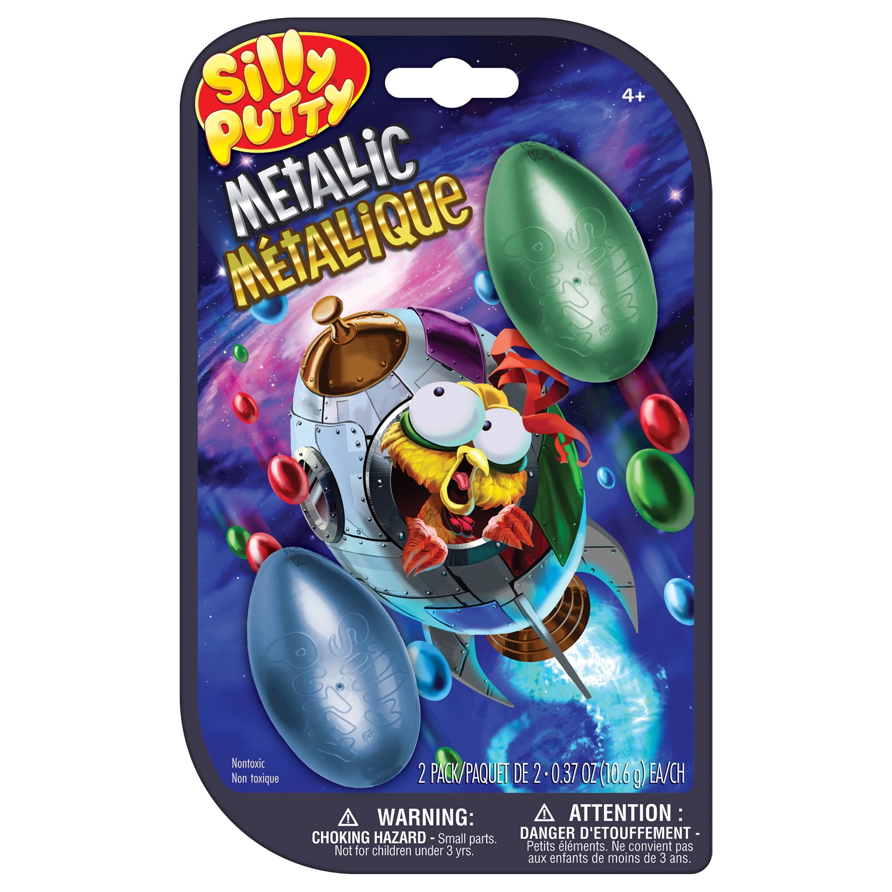 Crayola Silly Putty Metallic Eggs, Assorted, 2 Per Pack, 4 Packs