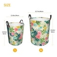 thumbnail image 5 of Bingfone Tropical Flowers Waterproof Foldable Laundry Hamper Bucket With Handles For Storage Bin,Clothes Hamper (Medium), 5 of 8