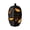 Dark, variant on Rustic Handwoven Wicker Hollow Pumpkin with LED Light, Large Rattan Bat Cutout Halloween Centerpiece, Vintage Light-Up Farmhouse Tabletop & Mantel Fall Halloween Decor, Dark, 7.09"×7.09"