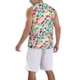 thumbnail image 2 of Honeii Colorful Spots print basktball shirt for men and women, Unisex basketball jersey for Theme party-Small, 2 of 6