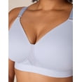 thumbnail image 4 of Playtex Women's Wireless Bra, Smoothing Comfort, Moisture-Wicking Silver Satin 46DD, 4 of 4
