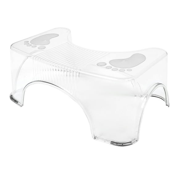 Shisuyan Clear Bathroom Stool Non-Slip Toilet Step Stool For Home Potty Training Stool Foot Rest Stool Transparent Design Toilet Stool