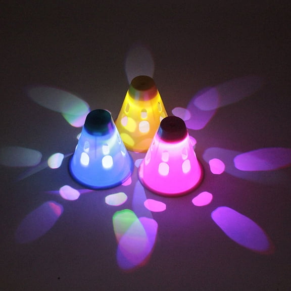 Milisten Camping Supplies 2Pcs Blue Round Tent Nail Covers for Night Use