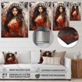 thumbnail image 4 of Designart "Durgas Fierce Hinduisim Art wall decor II" Hinduisim Metal Wall Art Prints, 4 of 5