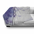 thumbnail image 3 of Flower Soft Flannel Fleece Throw Blanket, Abstract Themed Modern Futuristic Image with Water Like Colored Artwork Print, Cozy Plush for Indoor and Outdoor Use, 50" x 60", Lilac and Pink, by Ambesonne, 3 of 6