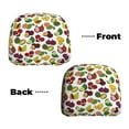 thumbnail image 6 of Kdxio Colorful Fruits Pattern Print 2 Piece Car Head Rest Covers Set Auto Front/Rear Seats Headrest Cover Universal Fit Most Cars,Sedan, SUV, 6 of 9