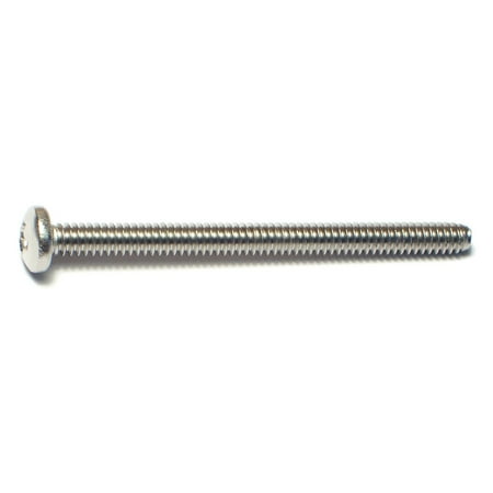 

#10-24 x 2-1/2 18-8 Stainless Steel Coarse Thread Phillips Pan Head Machine Screws