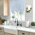 thumbnail image 5 of Blue Branches Balloon Curtains 63 Inch Length for Living Room/Bedroom, Vintage Art Farmhouse Rod Pocket Privacy Door Curtains Decorative Tie Up Shade for Window 52"x63", 5 of 8