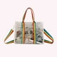 thumbnail image 5 of Bolso De Hombro Bolso de hombro transparente de PVC cruzados de gran capacidad para viajes (Blanco), 5 of 5