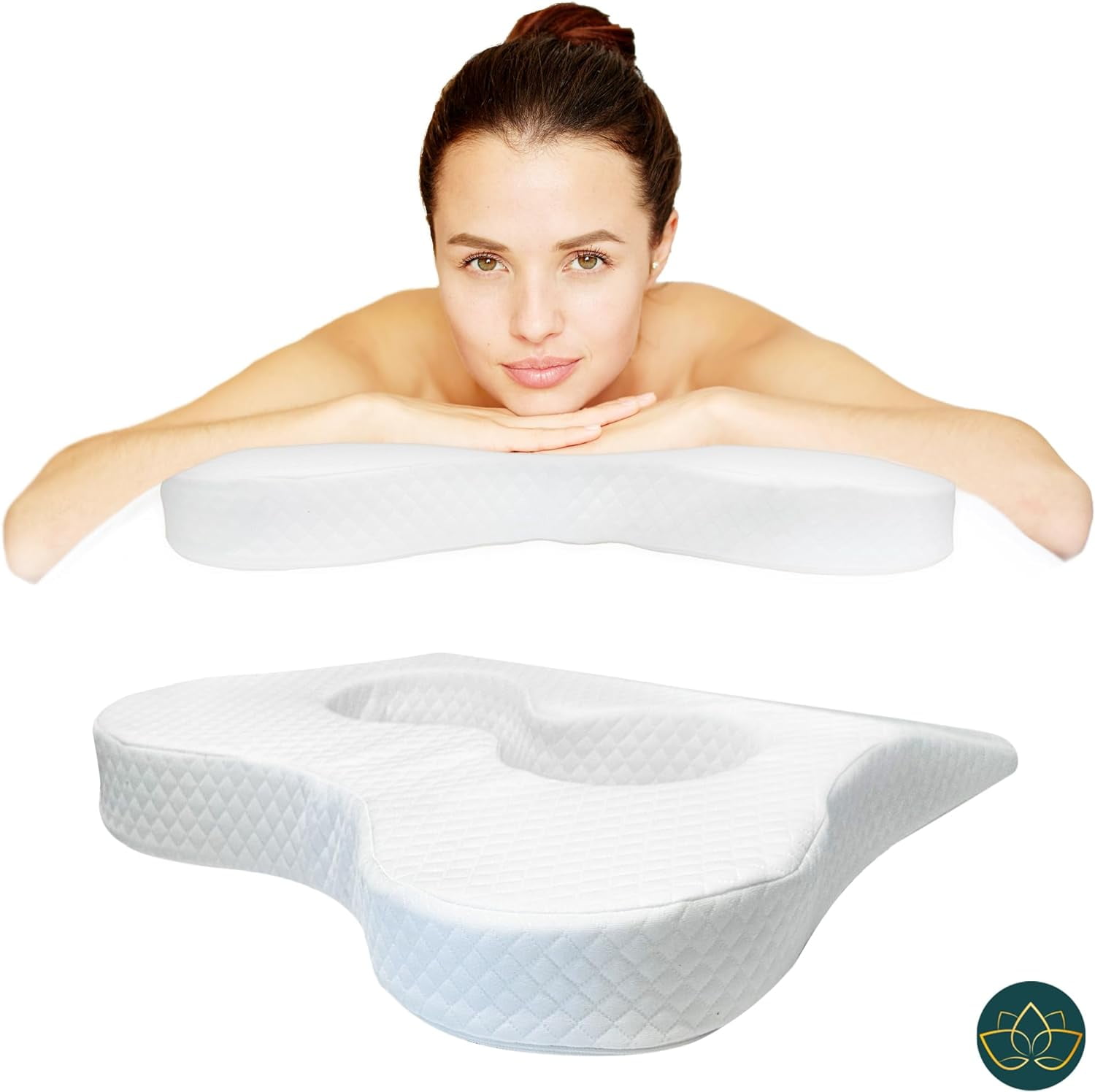 EASY SPA Massage Table Breast Pillow, Massage Table Pillow, Wedge Cushion,Bust Sizes(AA-C), Prone Pillow for After Breast Surgery