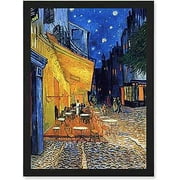 Vincent Van Gogh Cafe Terrace At Night Place Du Forum Arles 1888 A4 Artwork Framed Wall Art Print
