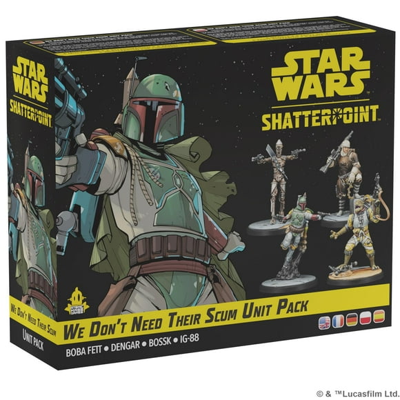 Star Wars Shatterpoint We Don't Need Their Scum Squad Pack - Tabletop Miniatures Game, Strategy Game for Kids and Adults, Ages 14+, 2 Players, 90 Minute Playtime, Made by Atomic Mass Games