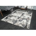 thumbnail image 2 of Black Grey Beige Modern Rustic Design Area Rug Tapis 2x3, 3x10, 4x5, 5 x 7, 8x10, 9 by 12 feet For Living Dining Room Bedroom Patio Hallway, 2 of 7
