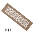 thumbnail image 1 of Cubierta de ventilación de aire para puerta Uxcell, cubierta de ventilación de rejilla de aluminio de alta resistencia con tornillo de montaje para armario de vestidor 10 x 3 pulgadas, 1 of 6