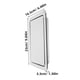 thumbnail image 5 of Tapa de basura rectangular empotrada de acero inoxidable cepillado, 2 unidades, para gabinetes de cocina, ocultando ojales., 5 of 6