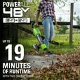 thumbnail image 4 of Greenworks 48V Brushless 515​CFM 125MPH Leaf Blower + 2 (24V) 2.0Ah Batteries & 4A Dual Port Charger, 4 of 14