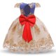 thumbnail image 1 of Vestido distintivo Vestido sin espalda Lazo Falda infantil Vestido de malla Vestido de niña, 1 of 6