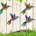 thumbnail image 4 of 1 pieza, decoración de pared de colibrí de metal naranja - pájaro de hierro forjado - decoración colgante de pared - decoración interior o exterior Rojo Verde Cocina, Decoración y Otros, 4 of 4