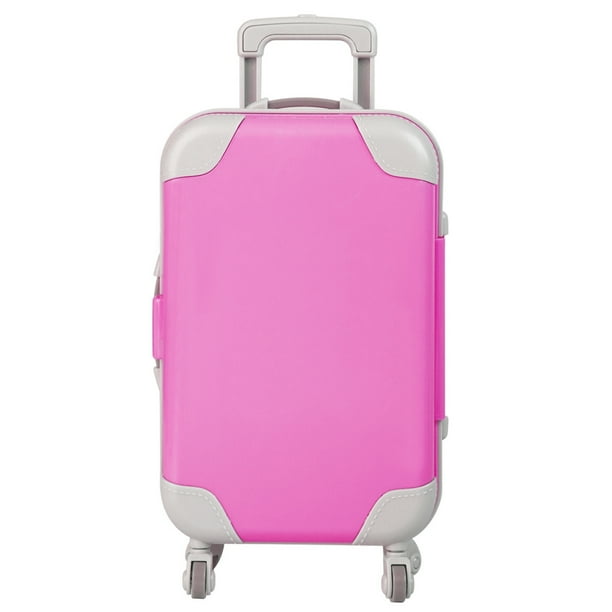 Doll Suitcase Realistic Rolling Suitcase Trolley Case Traveling Case