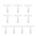 thumbnail image 1 of 10 Pcs Supports d'Angle en Acier en Forme de T 80mm*80mm Connecteur de Plaque Fixe Feuille de Réparation, 1 of 7