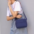 thumbnail image 5 of Hukapapa Bolsos de hombro con múltiples bolsillos, pequeño, ligero, bolso de viaje, correa ajustable, color azul, 5 of 5