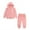 Pink clothes for Kids, variant on safuny Girls Boys Fall Winter Hooded Coat And Casual Pants Set Big Kids Solid Color Suit Soft Fleece Childs Clothes Playwear Long Sleeve Hoodie Sweatshirts Sets Black 8-9 Y