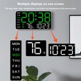 thumbnail image 4 of Digital Wall Clock, LED Screen Electronic Alarm Clock With Adjustable Brightness, Multi Functional Display 12/24H Table Clock, Wall Decoration Clock, 4 of 8