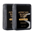 thumbnail image 2 of Jabón negro de 3.53 oz para limpieza corporal, jabón facial, jabón de baño, limpiador corporal de jabón negro, barra de lavado facial y corporal para limpieza profunda, jabón de baño natural para todo, 2 of 4