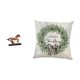 thumbnail image 1 of Figura decorativa de caballo, ideal para escritorio, estantería, sala de estar o como decoración del hogar. Funda de cojín navideña., 1 of 8